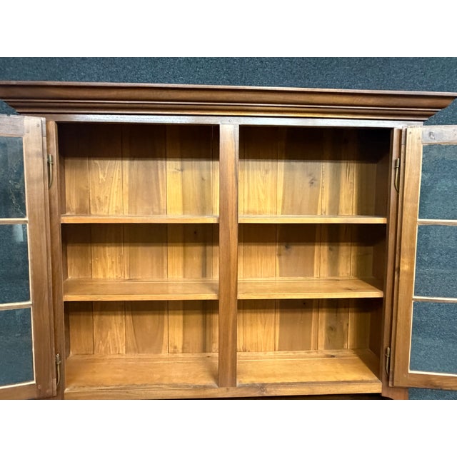 Bench-Made Chippendale Style Walnut Dutch Cupboard For Sale - Image 9 of 11