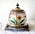 Glass with foral enamel painting, manufactured between 1885 - 1903, metall is silver-plated brass decorated with foral...