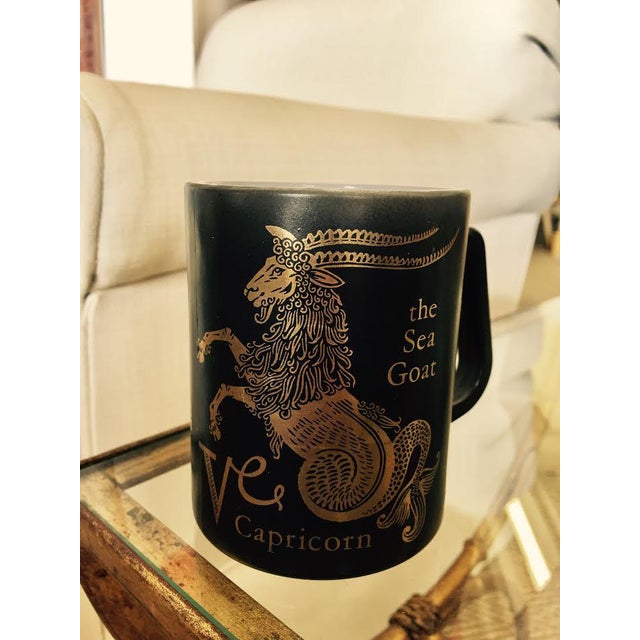 Vintage Black & Gold Zodiac Coffee Cup Mug Chairish