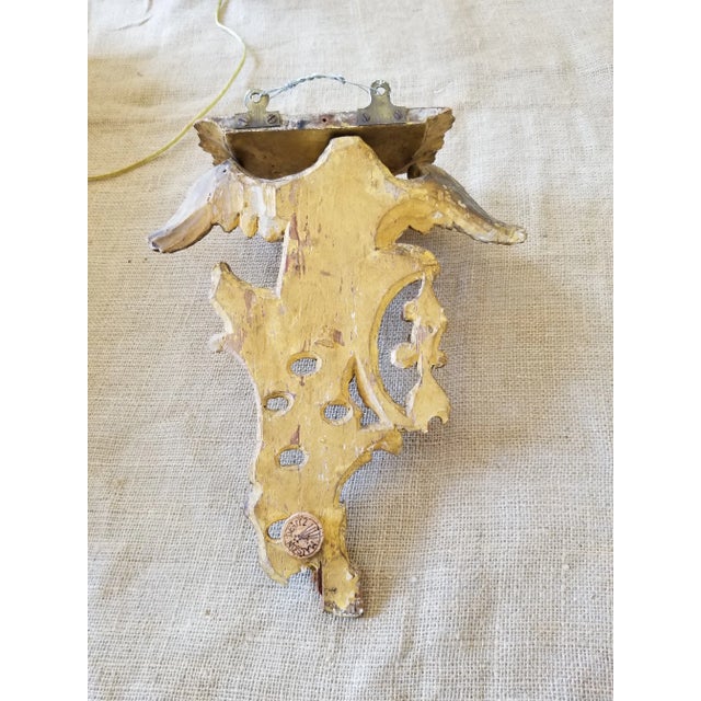 Gold 18th Century Giltwood Eagle Bracket For Sale - Image 8 of 11