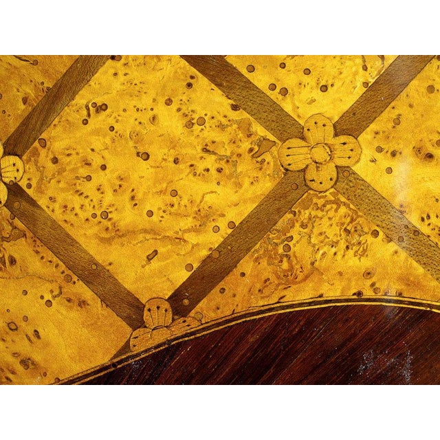 Karelian Birch and Guilded Bronze Secretaire For Sale - Image 11 of 13