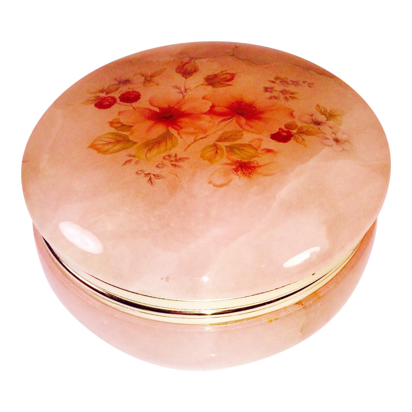 Genuine Alabaster Hand Carved Italian Trinket Box Chairish