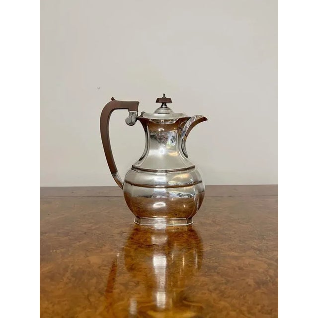 Edwardian Silver Plated Four Piece Tea Set, 1900s, Set of 4 For Sale - Image 6 of 7