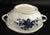 Late 18th Century First Period Worcester Porcelain Soup Tureen, Cover and Stand, Pine Cone Pattern, Blue and White For Sale - Image 14 of 16