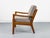 1980s Danish Teak and Wool Senator Lounge Chair by Ole Wanscher for P. Jeppesen, 1980s For Sale - Image 5 of 18
