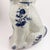 Chinoiserie Delft Blue Style Crackle Glazed Staffordshire Dog Figure, Mid 20th Century Ceramic For Sale - Image 3 of 9