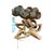 Mid-Century Modern Vintage Napkin Rings Mixed Lot Teak Wood Glass Lucite For Sale - Image 3 of 5
