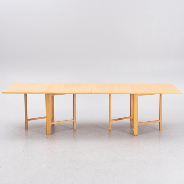 1980s 1980s Bruno Mathsson Maria Flap Table Drop Leaf for Mathsson International, Värnamo, Sweden For Sale - Image 5 of 9