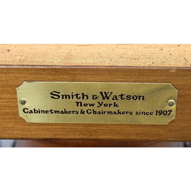 Single Pedestal One Leaf Oval Banded Dining Table 8 Regency Chairs Set MINT! For Sale - Image 6 of 18