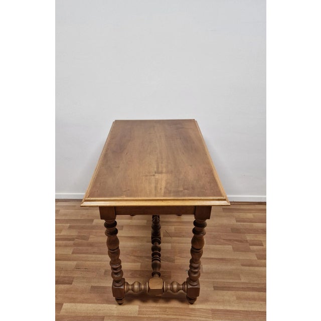 Wood Small Italian Louis XIII Style Writing Desk, 1940s For Sale - Image 7 of 17