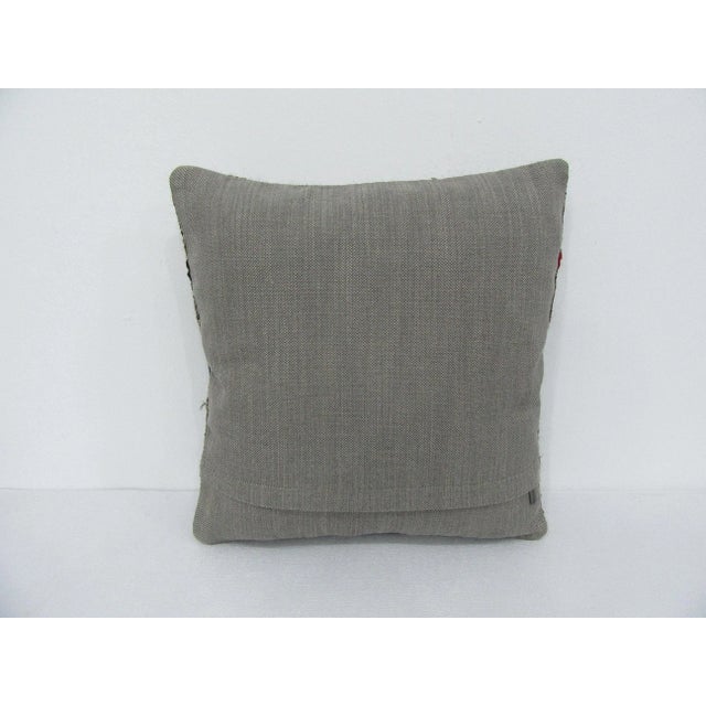 Mid-Century Modern Turkish Decorative Kilim Pillow Cover For Sale - Image 3 of 4