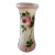 Vintage Milk Glass Rose Motif Flower Vase For Sale