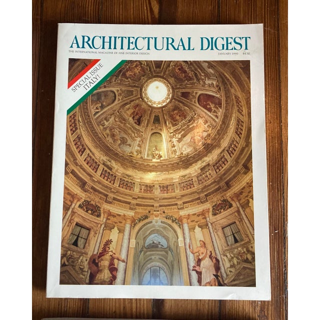 Lot of 4 Vintage Architectural Digest Magazines From 1990. For Sale - Image 4 of 6