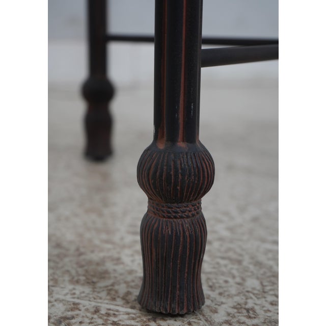 1990s Black Metal Patio Chairs - Set of 4 For Sale - Image 11 of 12