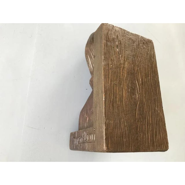 Brown Ceramic Book Support, 1970s For Sale - Image 8 of 17