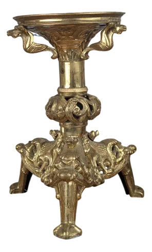 Antique Candlestick in Gilt Bronze