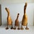 Late 20th Century Hand Carved Bamboo Wood Duck Statues the Dcuk Company Set of 3 For Sale - Image 5 of 9