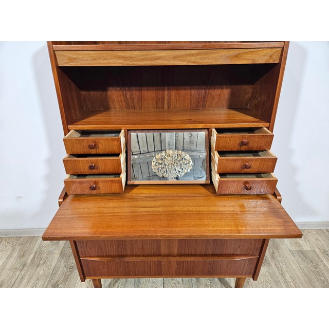 Vintage Danish Secretaire in Teak, 1960s For Sale - Image 13 of 18