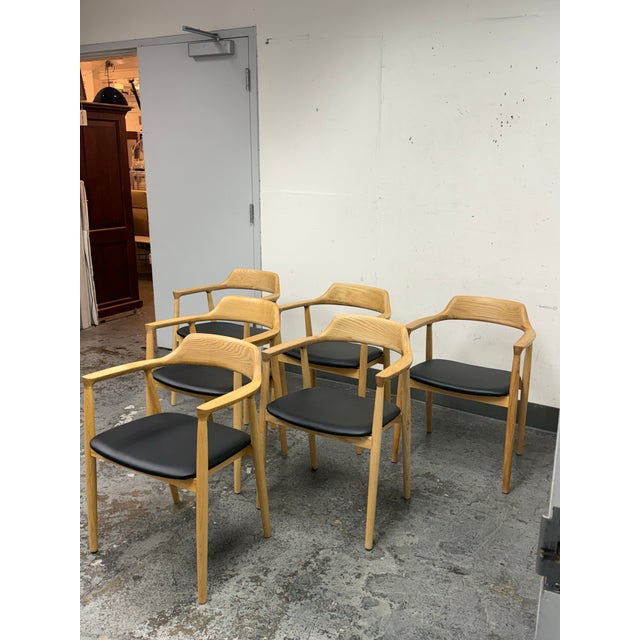 Contemporary Interior Icons Hiroshima Armchairs, Set of Six For Sale - Image 3 of 12