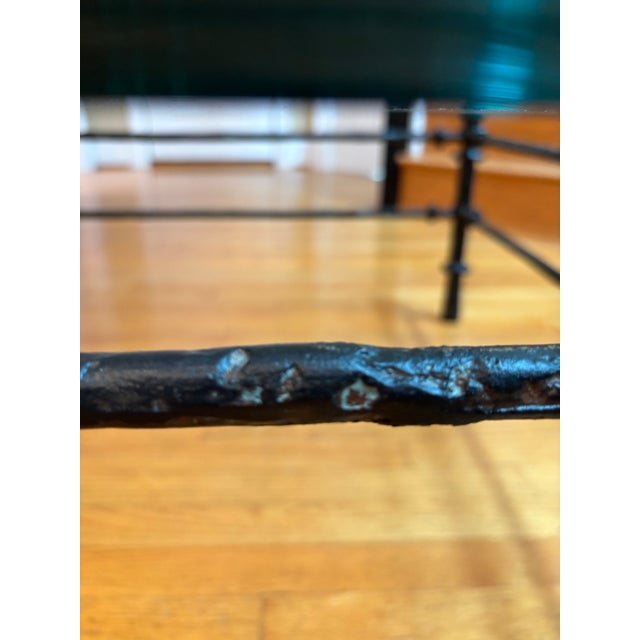 1980s Brutalist Cast Aluminum Coffee Table in the Manner of Diego Giacometti For Sale - Image 12 of 15