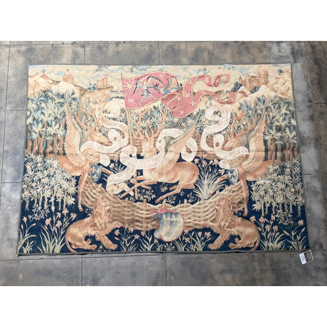 Gothic Late 20th Century Medieval Revival Tapestry For Sale - Image 3 of 9