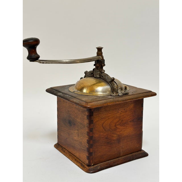 Japy Frères Antique French Coffee Grinder Beechwood and Cast Iron, Circa 1920 For Sale - Image 13 of 15