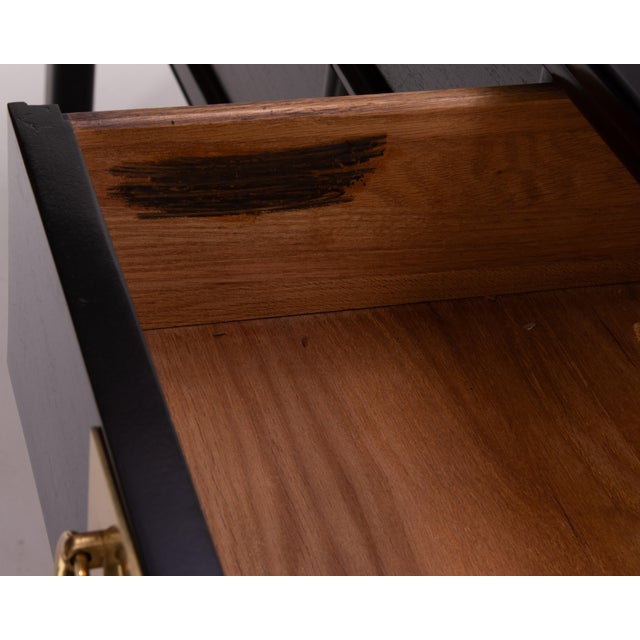 Century Furniture Chin Hua Pagoda Console Credenza Raymond Sobota Brass Black Lacquer 1970s For Sale - Image 14 of 14