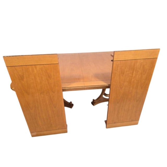 Baker Furniture Regency-Style Double Pedestal Dining Table For Sale - Image 6 of 6