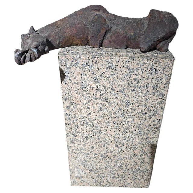 Greek Horse Sculpture on Granite Base by Alfredo Lanz, Italy, 1950s For Sale - Image 12 of 12