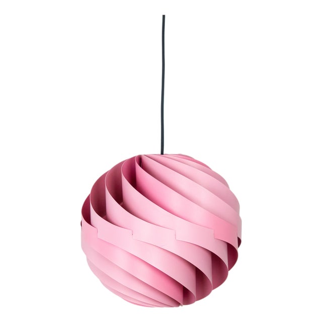 Vintage Danish Turbo Pendant Lamp by Louis Weisdorf for Lyfa, 1965 For Sale