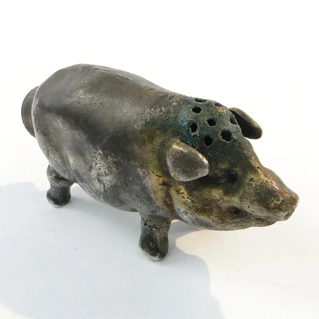 Art Nouveau French Figurative Salt Holder, 1890s For Sale - Image 9 of 13