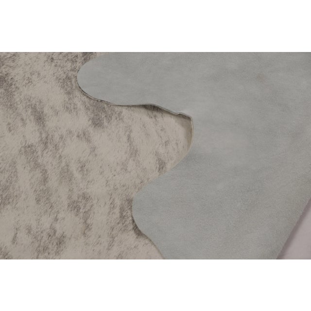Cream Rug & Kilim’s Large Cowhide Rug in Light Gray and Cream Tones For Sale - Image 8 of 8