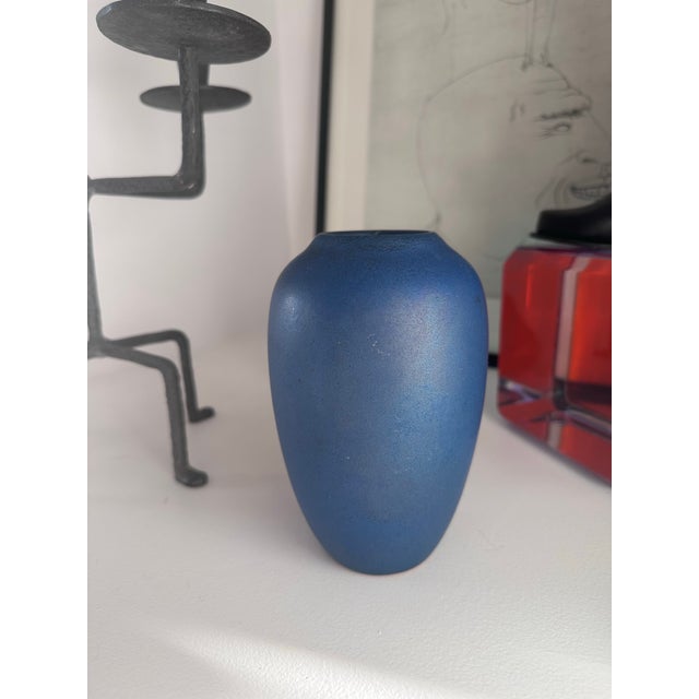 California Pottery California Faience Vase Arts and Crafts Berkeley For Sale - Image 4 of 7