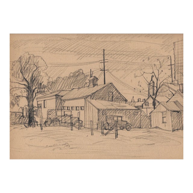 1930s Norman Kent Drawing of Rochester New York For Sale