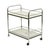 Metal Vintage Serving Cart in Chrome, 1960s For Sale - Image 7 of 16