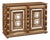 Mid 20th Century Spanish Giltwood & Mirrored Console Cabinet For Sale