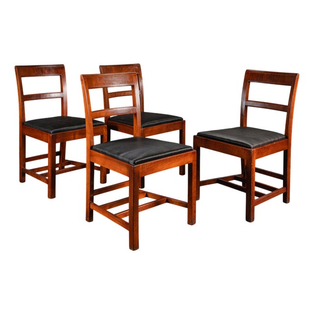 Art Deco Chairs, 1930s, Set of 4 For Sale