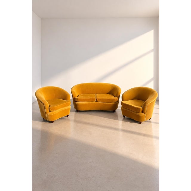 Vintage Lounge Chairs and Sofa, 1960s, Set of 3 For Sale - Image 12 of 12