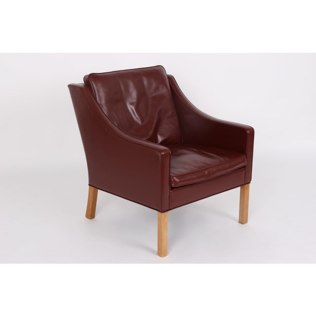 Models 2292, 2207, 2204 and 2202 Living Room Set in Leather by Børge Mogensen for Fredecia Furniture, Denmark, 2006, Set of 4 For Sale - Image 13 of 18