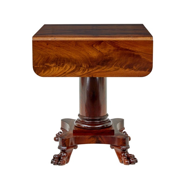 Early 20th Century Empire Revival Scandinavian Sofa Table, 1900s For Sale - Image 4 of 10