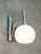 Vintage Italian Chrome and Opaline Wall Lamp, 1970s For Sale - Image 4 of 8