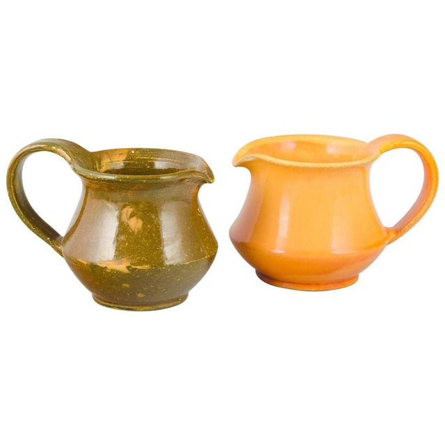 Vintage Danish Ceramic Pitchers with Uranium Glaze from Kähler, 1930s, Set of 2 For Sale - Image 6 of 6