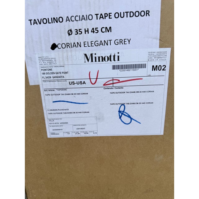 2020s Minotti Tape Outdoor Side Table For Sale - Image 5 of 8