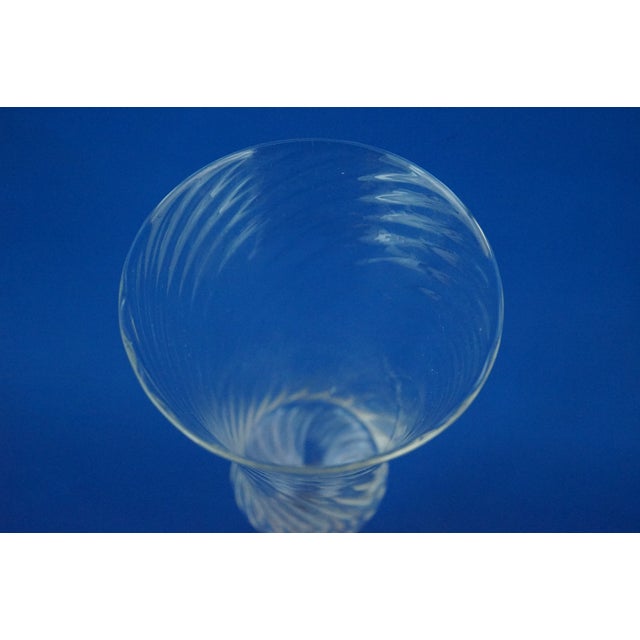 Vintage Venetian Goblet Glass in Blown Murano Glass, 1920s For Sale - Image 12 of 18