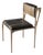 "Devonshire" Chair With Bronze and Tailor Made Leather For Sale