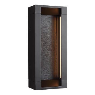 Sean Lavin by Visual Comfort Studio Mattix Small LED Sconce, Oil Rubbed Bronze For Sale