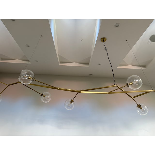 Metal Lindsey Adelman Branching Bubble 10 Globe Chandelier For Sale - Image 7 of 9