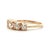 Metal 1900-1909 14k Yellow Gold Old European Cut Diamond Band Ring, Size 7 For Sale - Image 7 of 13