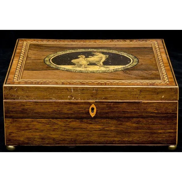 Traditional English Regency Rosewood Box For Sale - Image 3 of 9