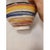 2015 Coastal Landscape Pottery Handmade Stoneware Bowl Colorful Striped Modern For Sale - Image 15 of 16